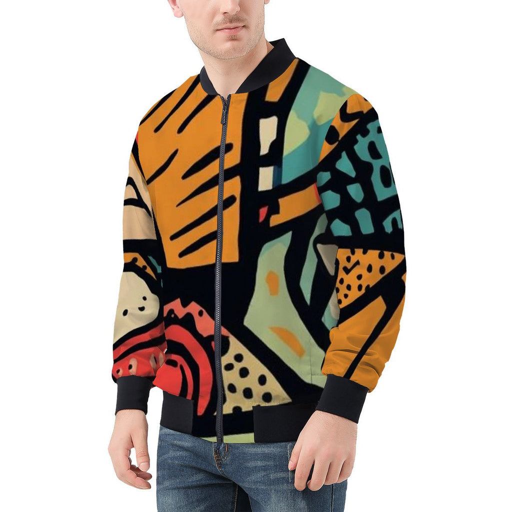 BST.C -ABSTRACT- Bomber Jacket