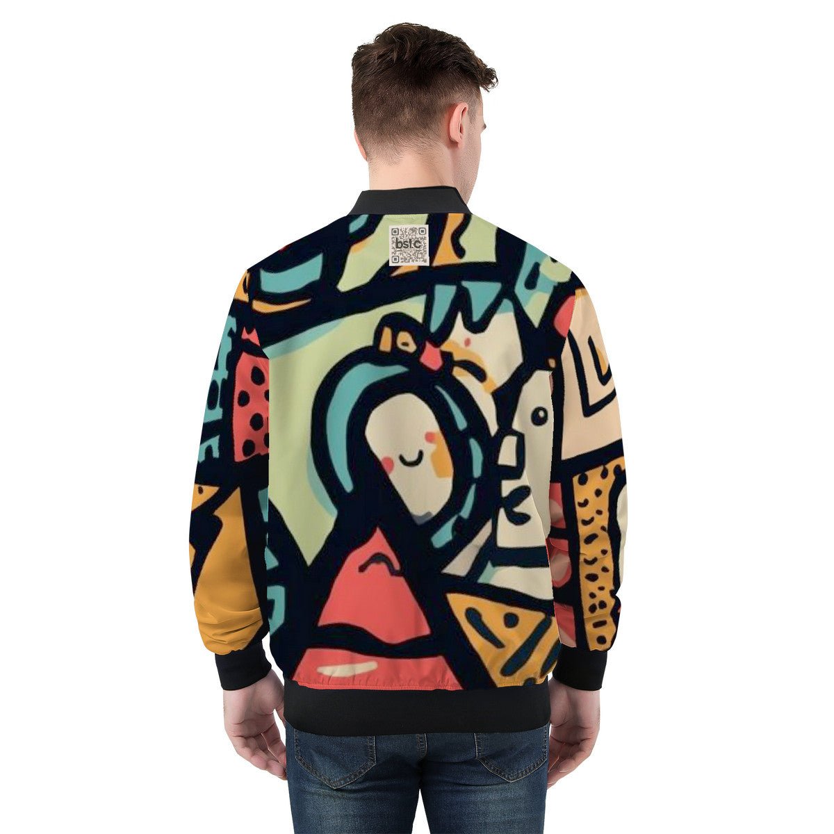 BST.C -ABSTRACT- Bomber Jacket
