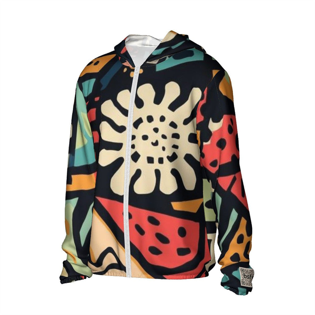 BST.C ABSTRACT Lightweight Hooded Sweatshirt with Zipper