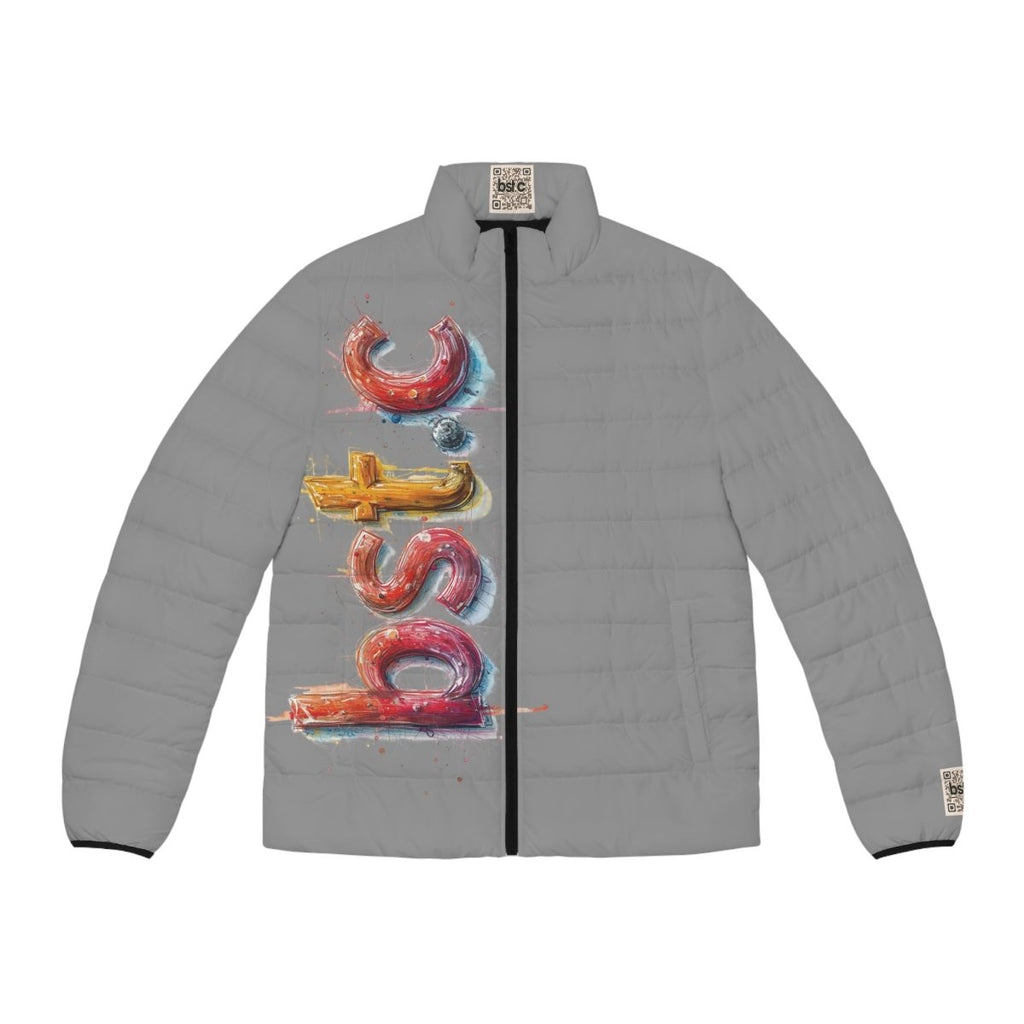 BST.C IDENTITY Men's Puffer Jacket (AOP)
